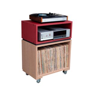 Estante para 43 discos de vinil e aparelhos - Redwin