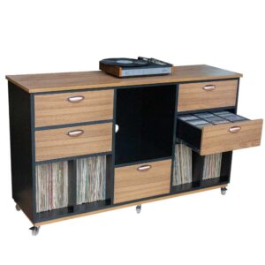 Rack Para Discos De Vinil e CDs Personalizado-1