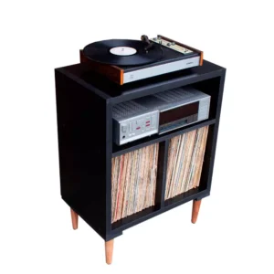 Rack Para Toca Discos Aparelhos e Lps EV-299P