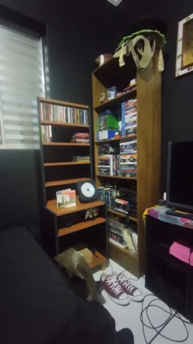 estante mix para 200 cds e 100 discos de vinil madami
