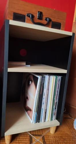 estante rack para discos de vinil lps spazio