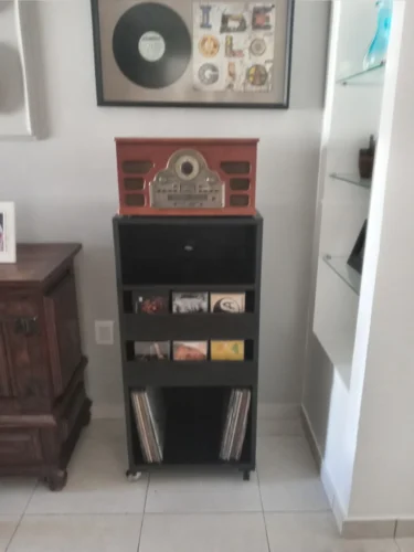 estante para discos lps e cds grow t19