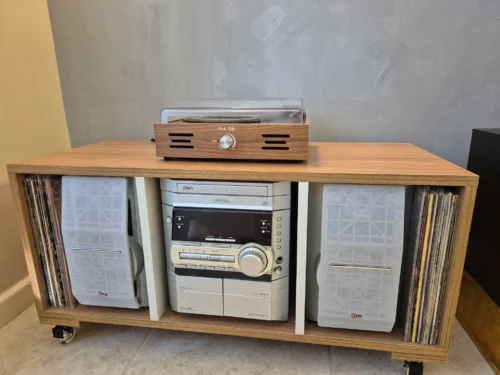 rack para vinil e toca discos peny | mdf 18mm | entregue montado