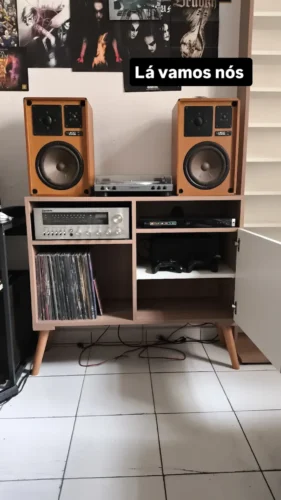 estante rack para discos de vinil e aparelhos tico 2000