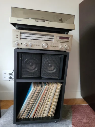 estante rack para discos de vinil lps spazio