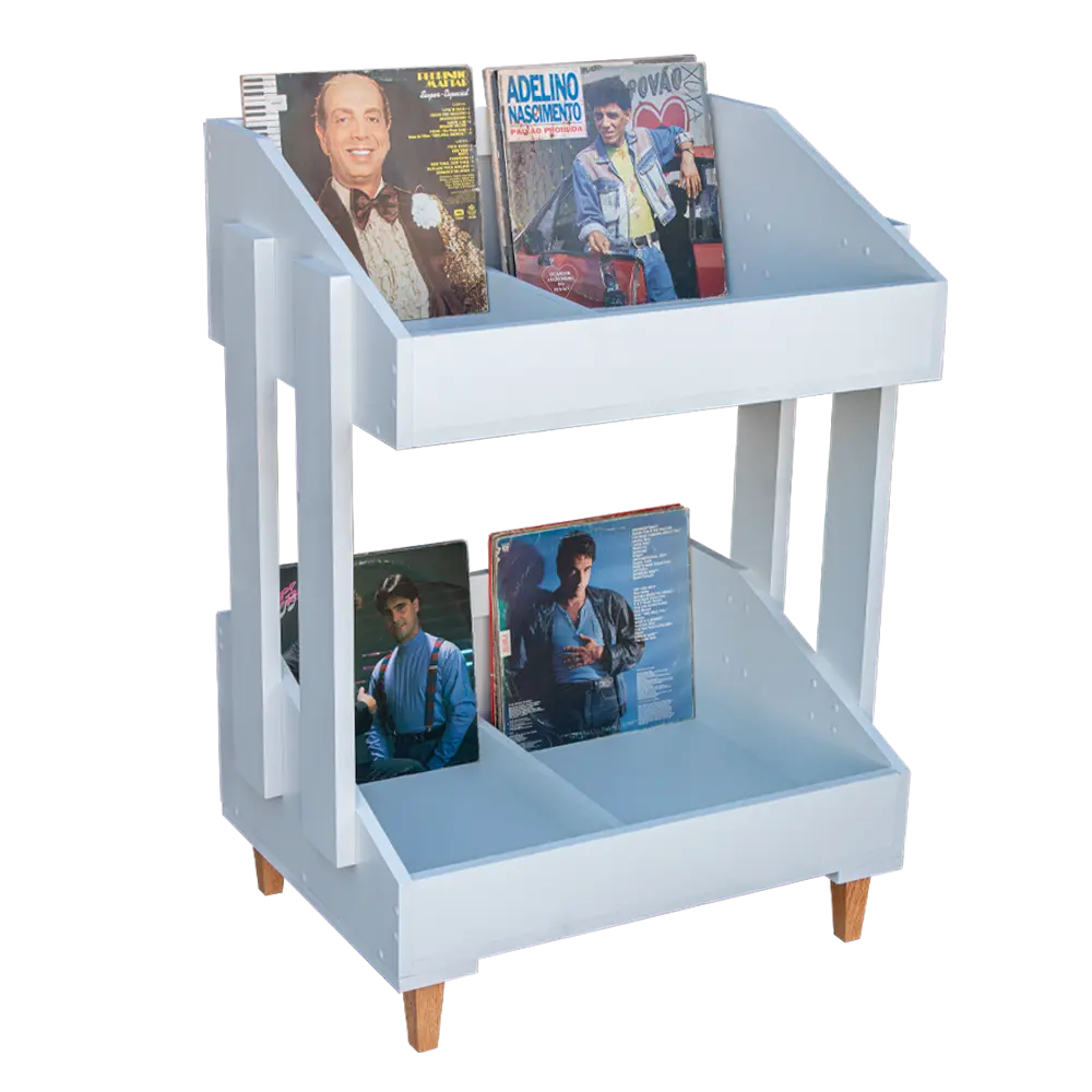 estante para discos lps vinil t2b