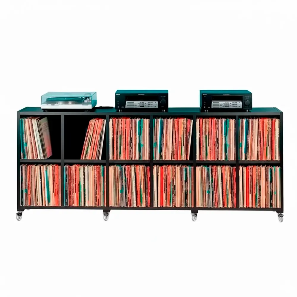 estante para discos lps vinis 12 nichos new12a8r
