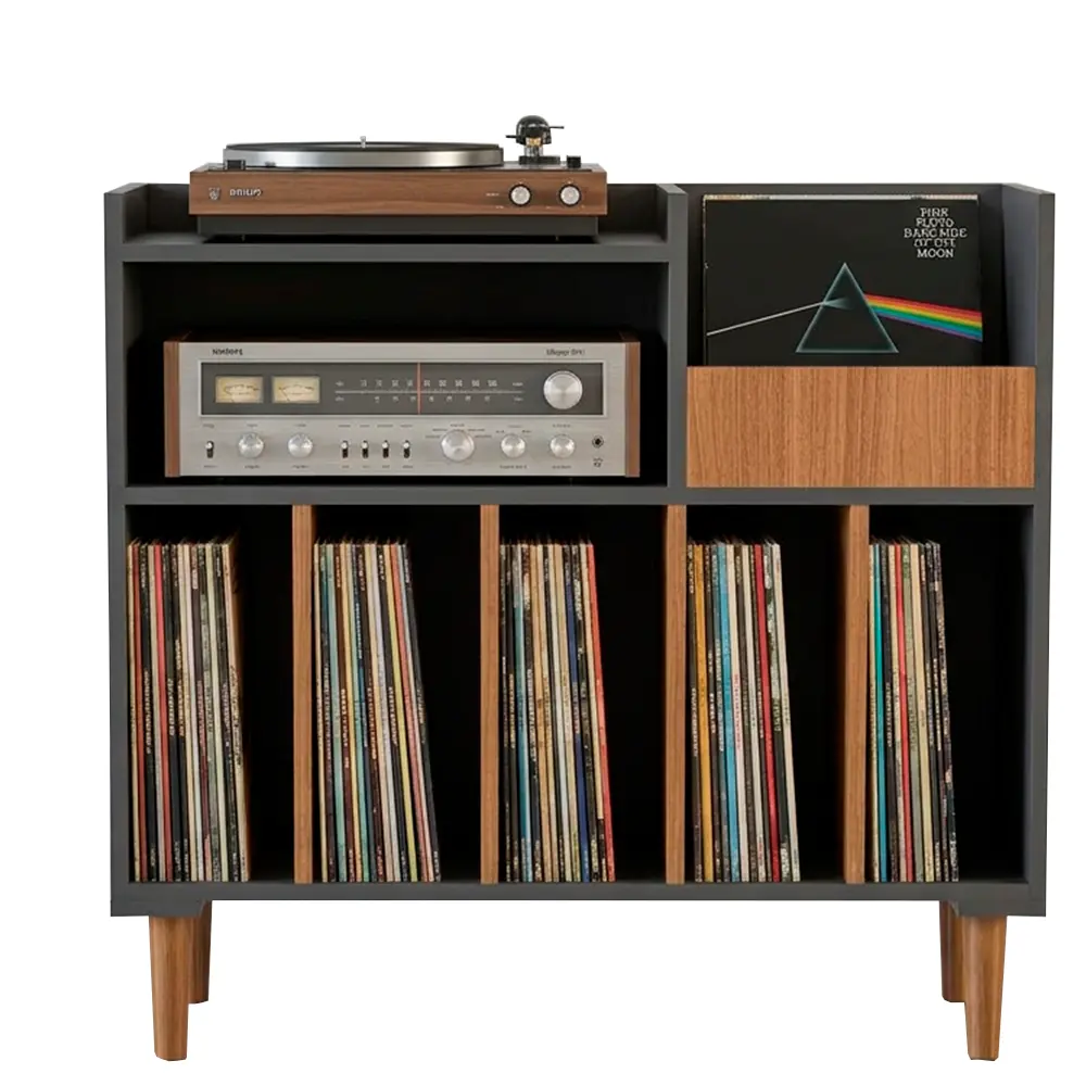 estante rack para discos de vinil e aparelhos td2 17