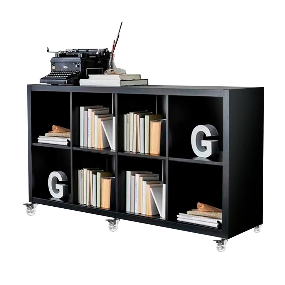 estante rack para discos lp vinil 8 cubos rlp8 branco