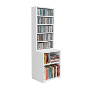 estante torre para cds e livros madam