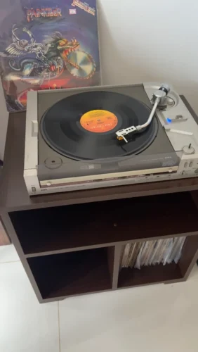 estante rack para 120 discos lps e aparelhos ev 308