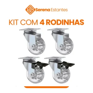 kit com 4 rodinhas