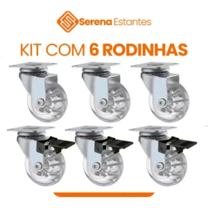 kit com 6 rodinhas