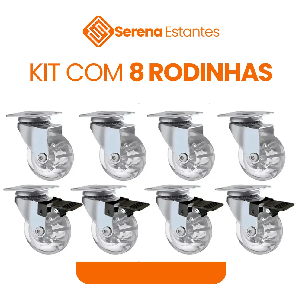 kit com 8 rodinhas