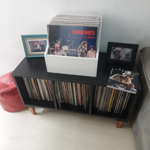 rack para vinil e toca discos peny | mdf 18mm | entregue montado