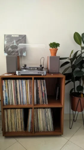 estante para discos lps de vinil square 4