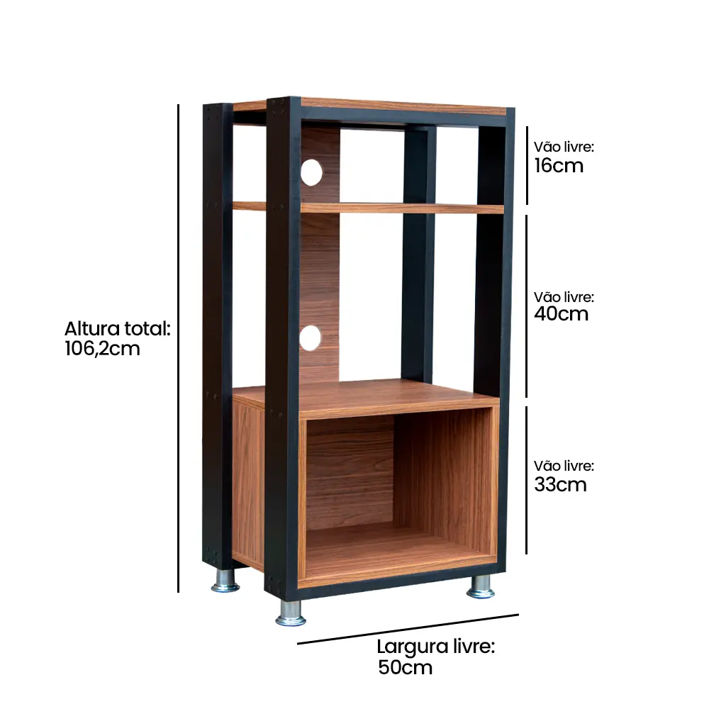 rack hifi para 2 aparelhos e vinil oly