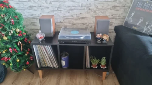 rack para vinil e toca discos peny | mdf 18mm | entregue montado