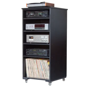 rack para 5 aparelhos e vinis hi fi dirk big