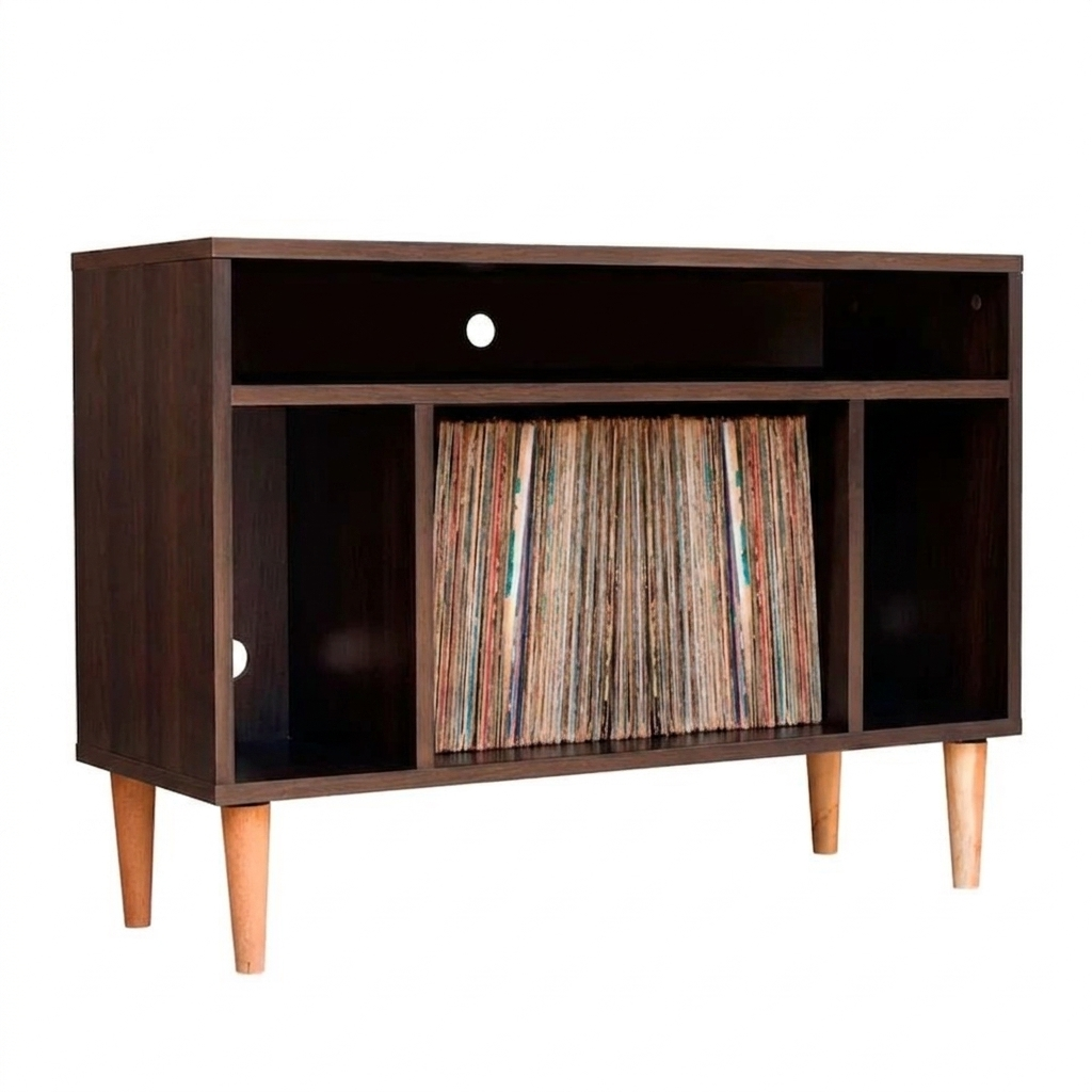 rack para disco de vinil e aparelho ev 2230