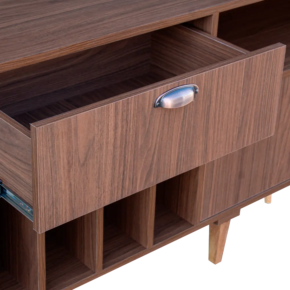 rack para vinil e toca discos norvege