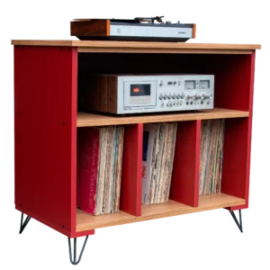 rack para vinil lps e toca discos mdf 18mm fv 1000