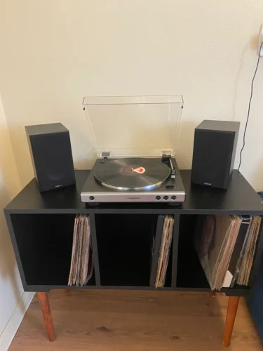 rack para vinil e toca discos peny | mdf 18mm | entregue montado