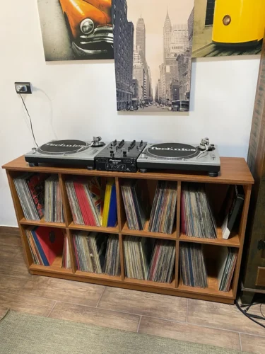 estante para discos de vinil cin 001