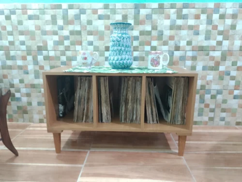 rack para vinil e toca discos peny | mdf 18mm | entregue montado