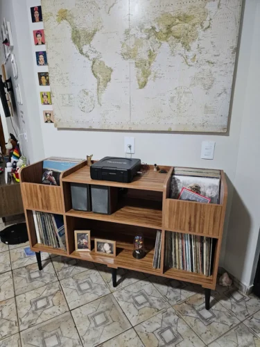 estante rack para lps vinil e aparelhos tupis