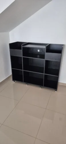 estante para discos lps receiver e toca discos better