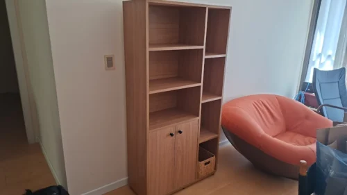 estante livreiro multiuso branco 9 nichos mdf 18mm el01