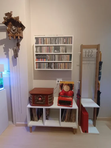 rack para vinil e toca discos peny | mdf 18mm | entregue montado