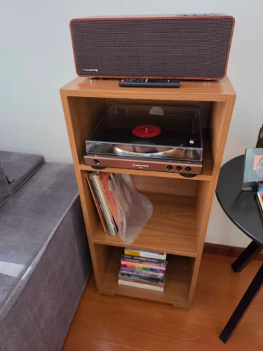estante para discos de vinil 3 nichos mdf 18mm polar