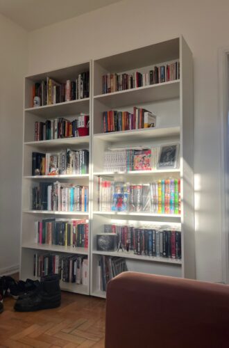 estante armário para livros 7 prateleitas mdf 18mm t1